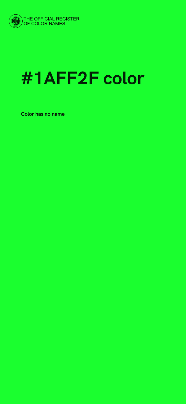 #1AFF2F color image