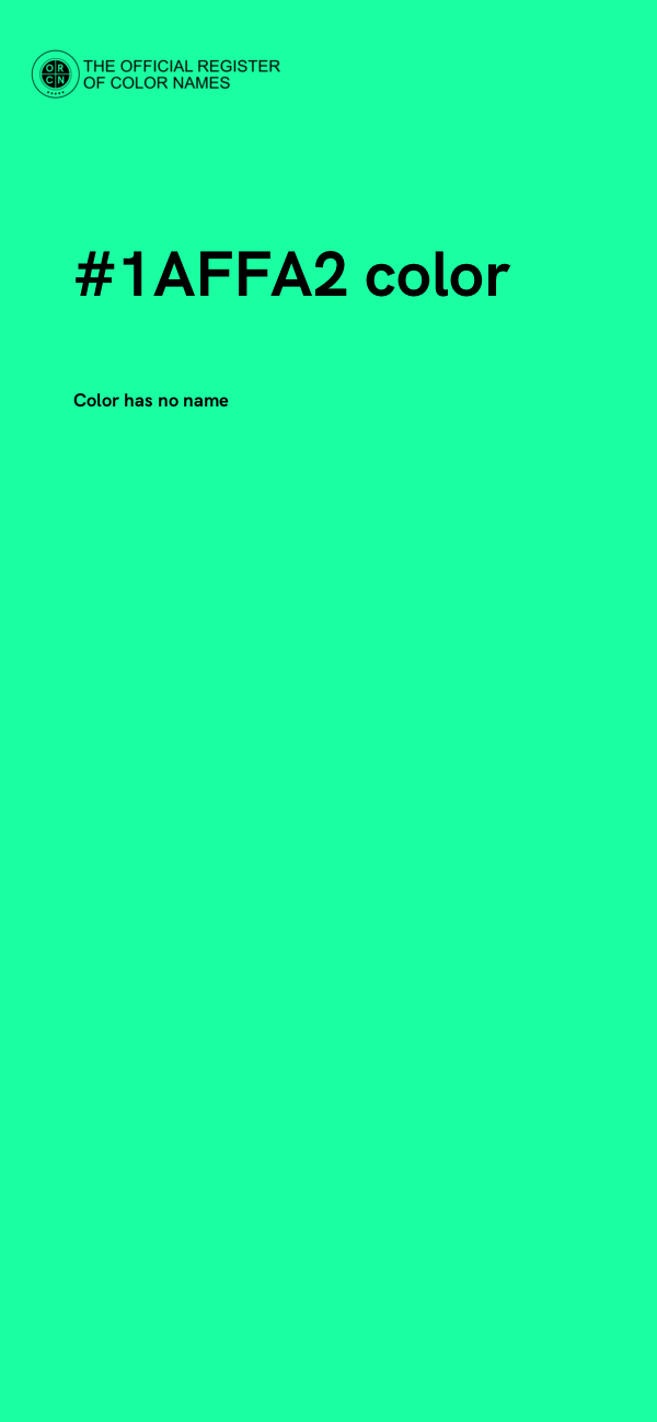 #1AFFA2 color image