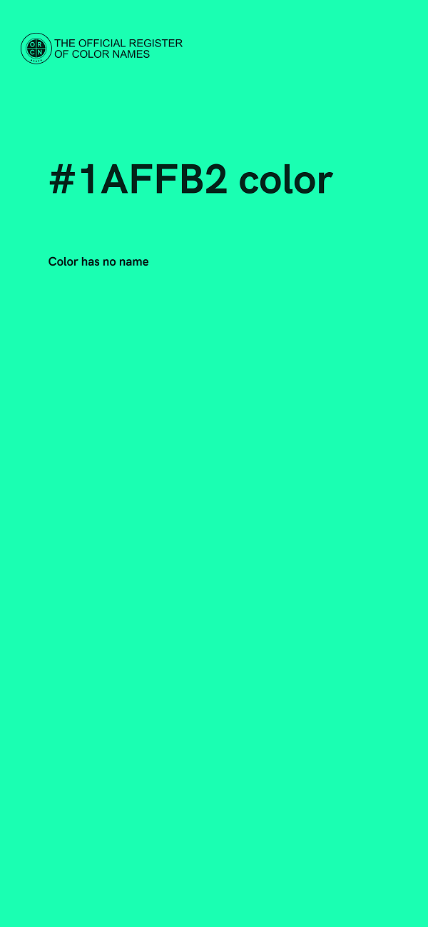 #1AFFB2 color image