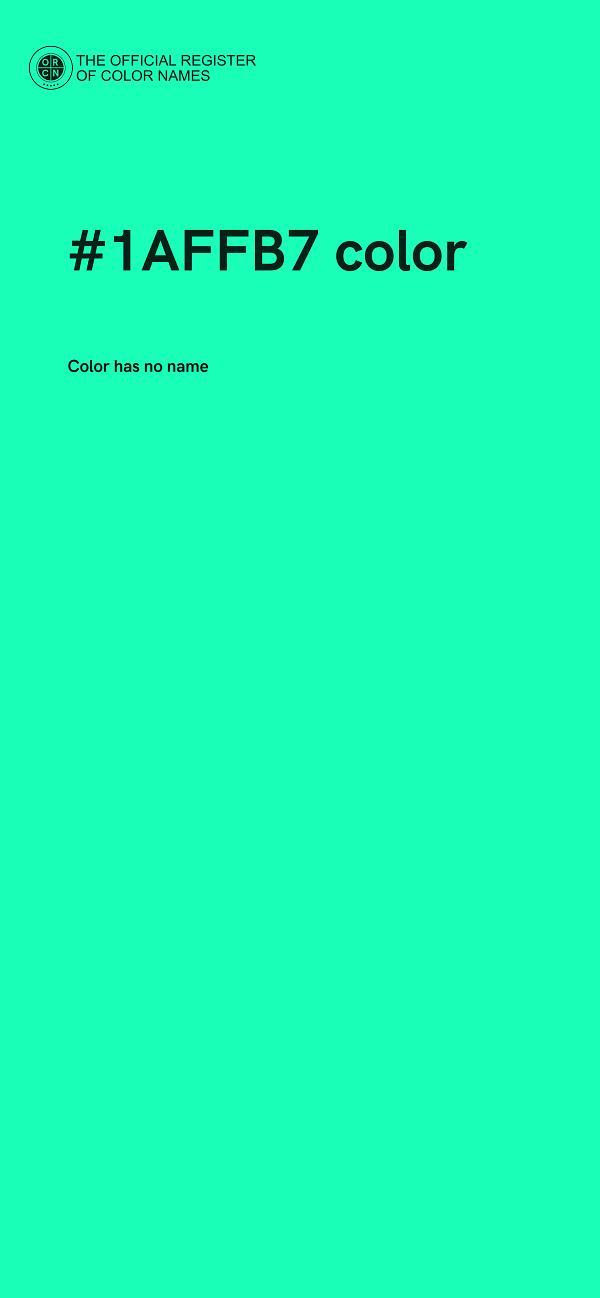 #1AFFB7 color image