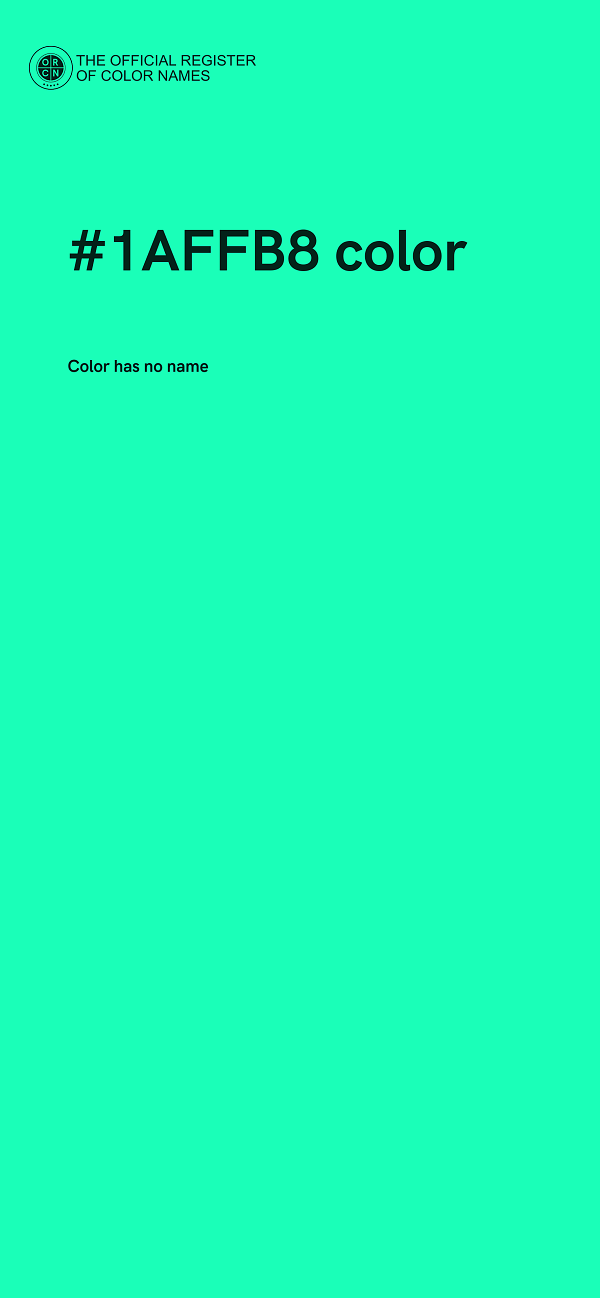 #1AFFB8 color image