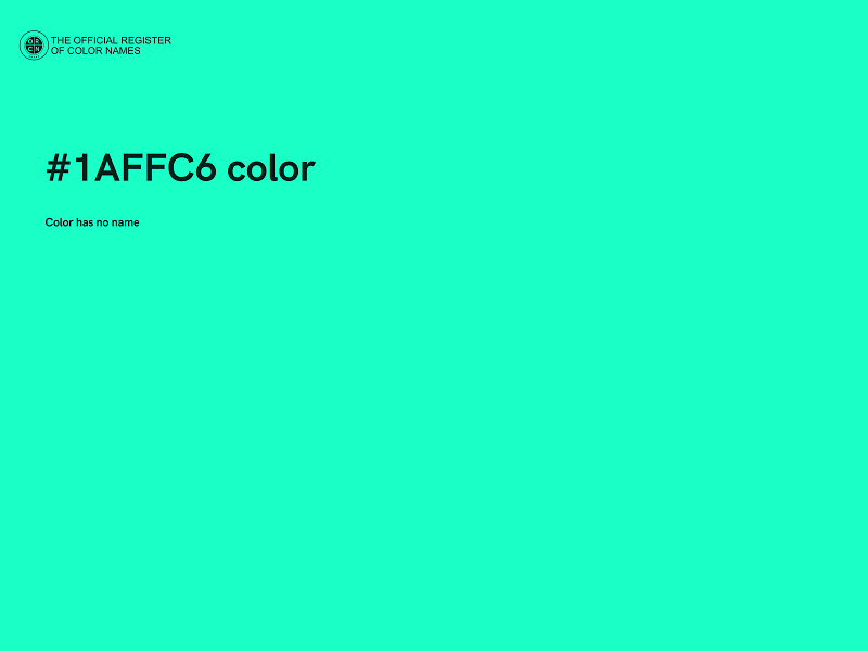 #1AFFC6 color image