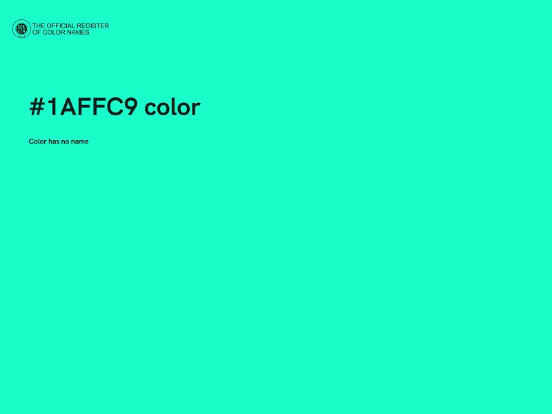 #1AFFC9 color image
