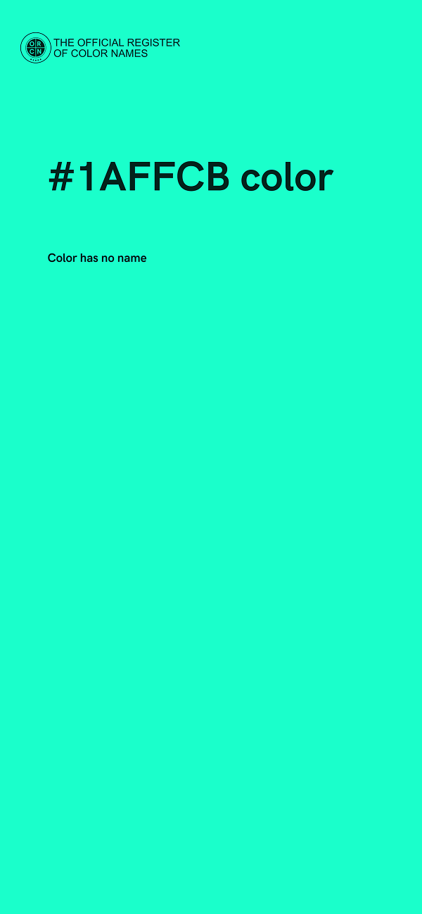#1AFFCB color image