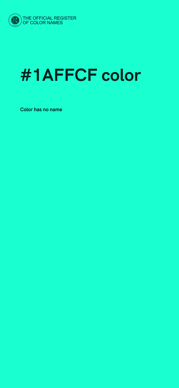 #1AFFCF color image