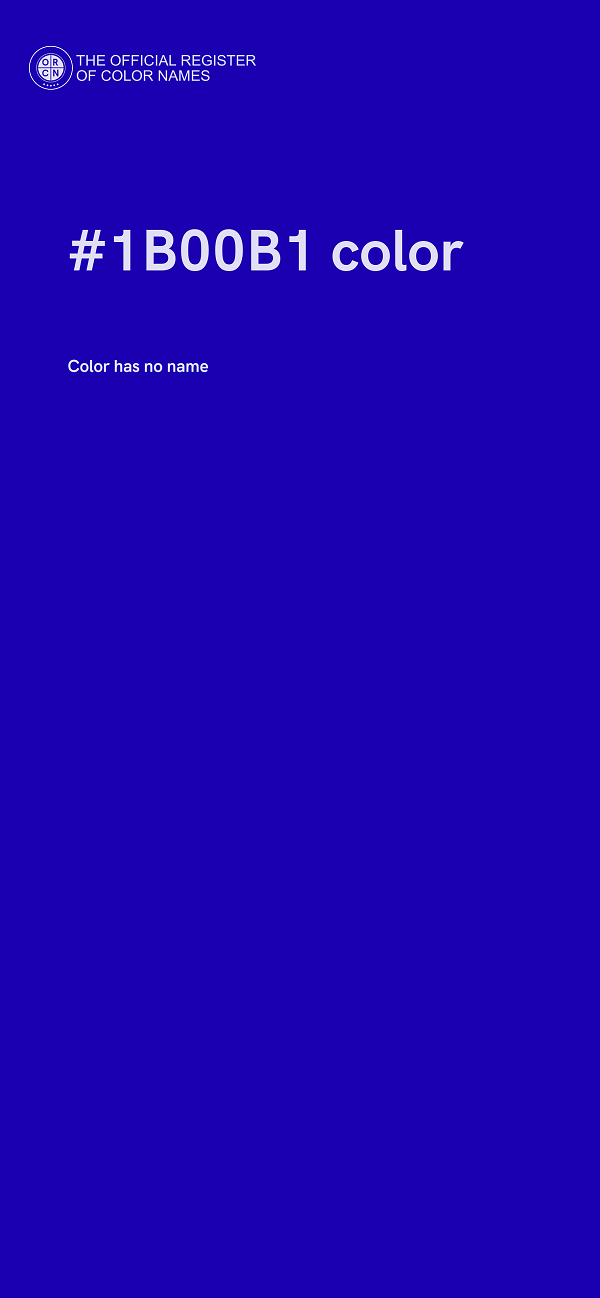 #1B00B1 color image
