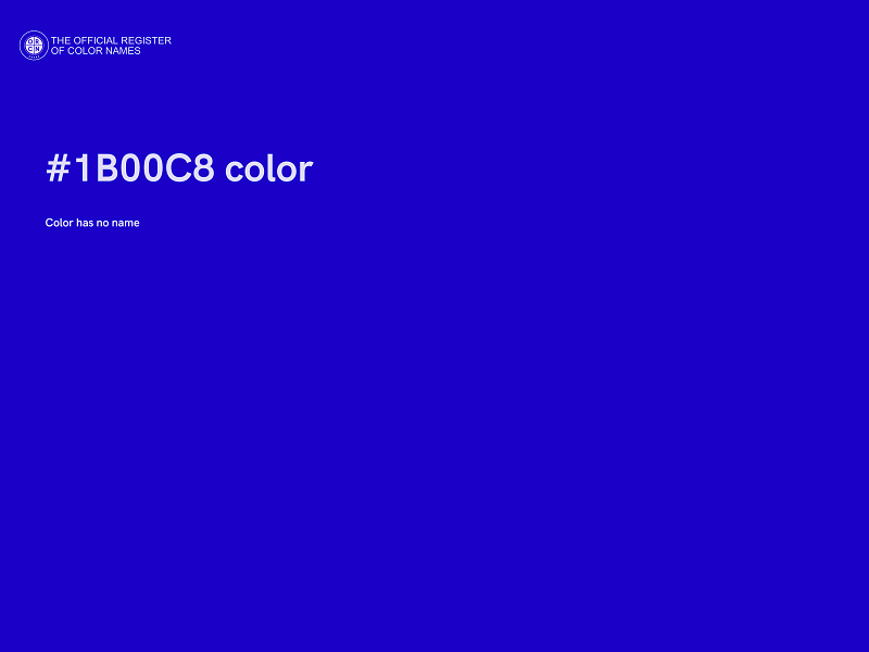 #1B00C8 color image
