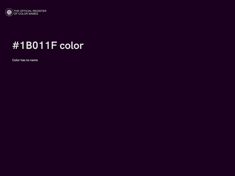 #1B011F color image