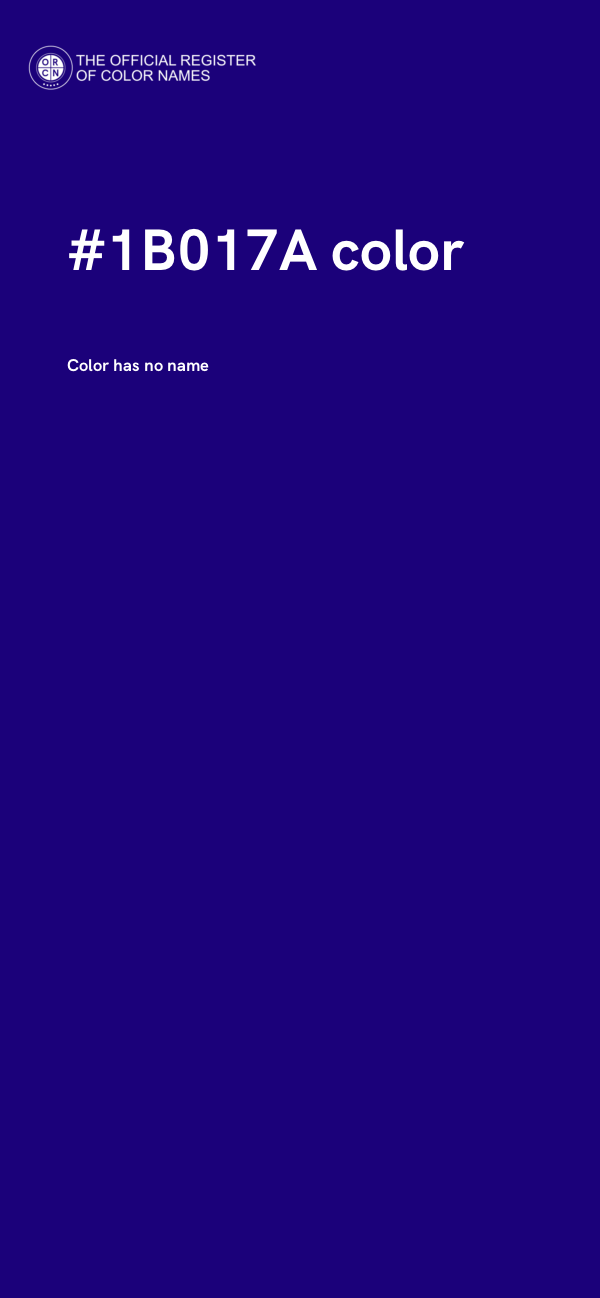 #1B017A color image