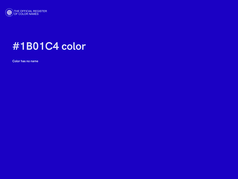 #1B01C4 color image