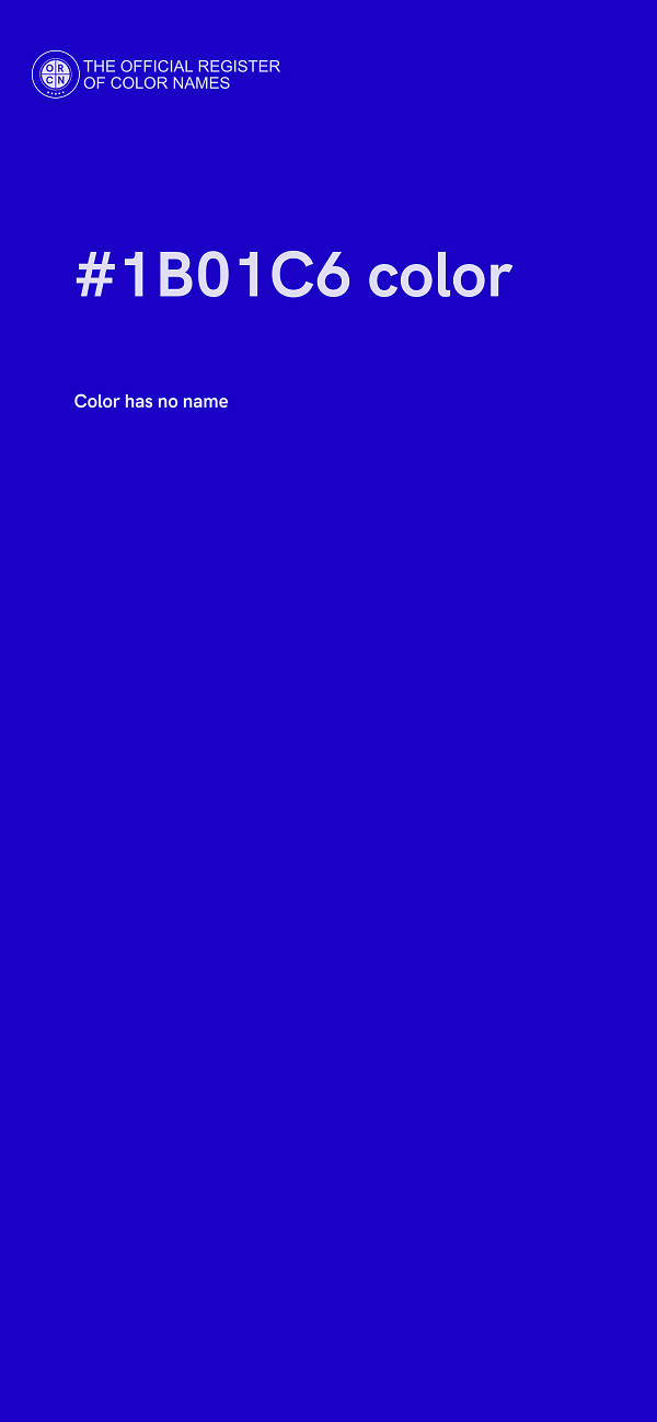 #1B01C6 color image