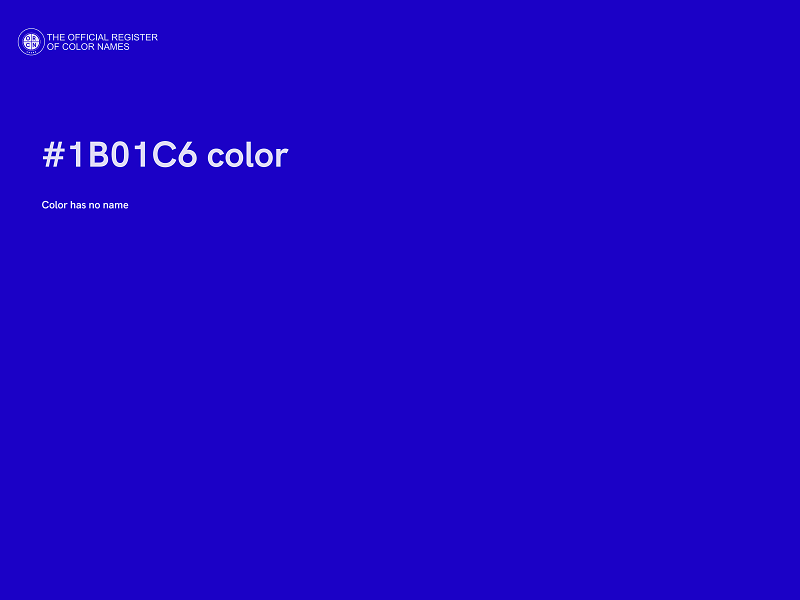 #1B01C6 color image