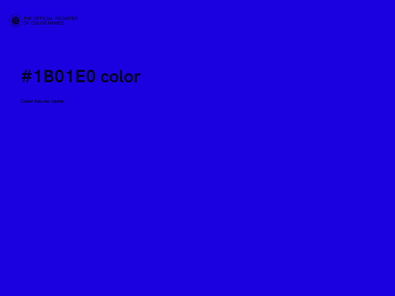 #1B01E0 color image