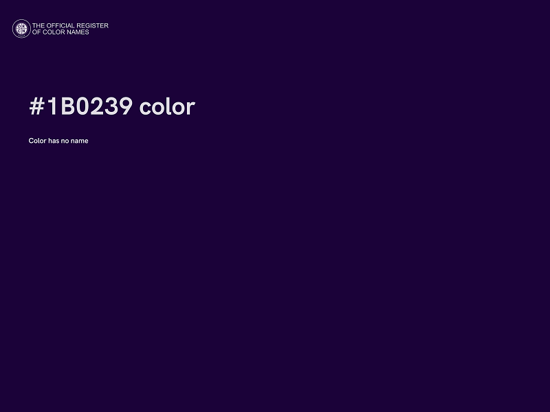 #1B0239 color image