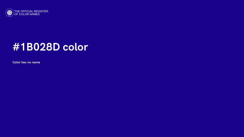 #1B028D color image