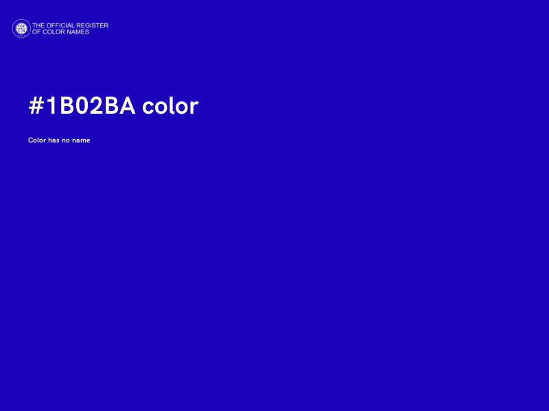 #1B02BA color image