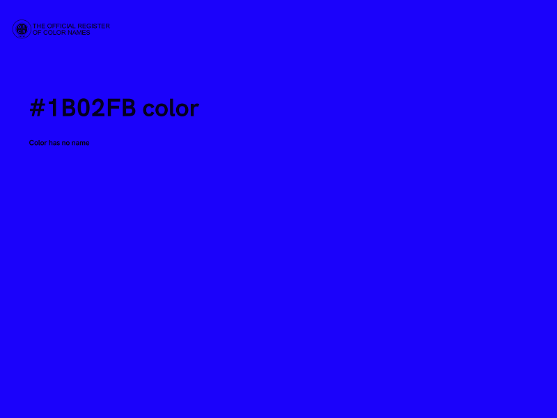 #1B02FB color image