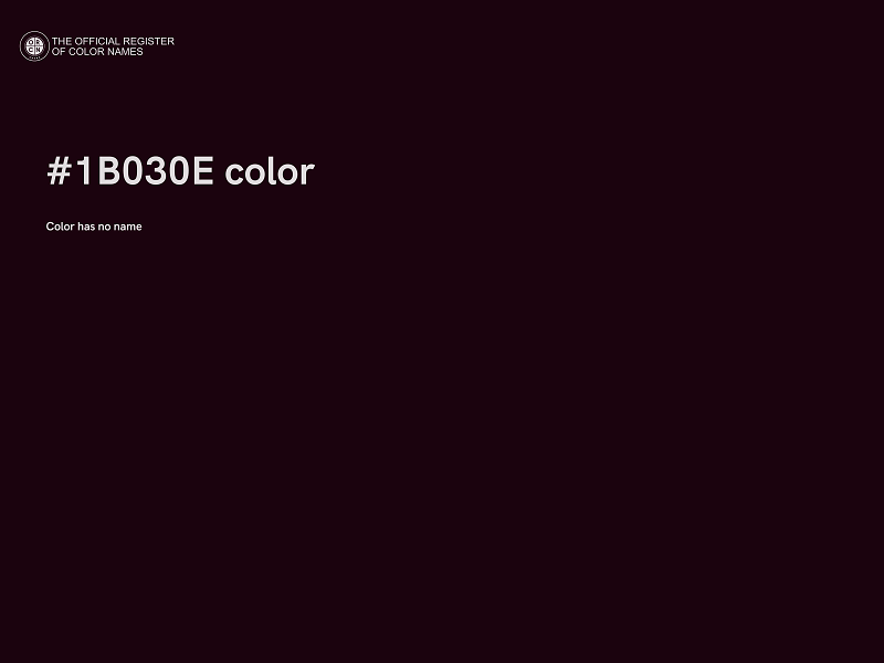 #1B030E color image
