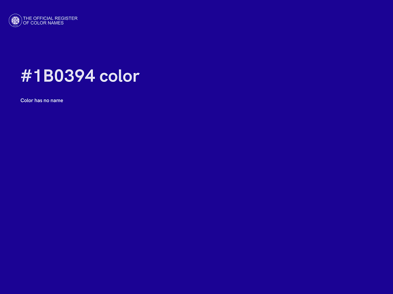 #1B0394 color image