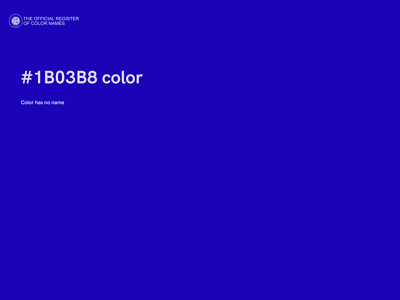 #1B03B8 color image