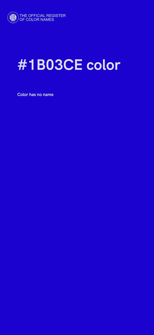 #1B03CE color image