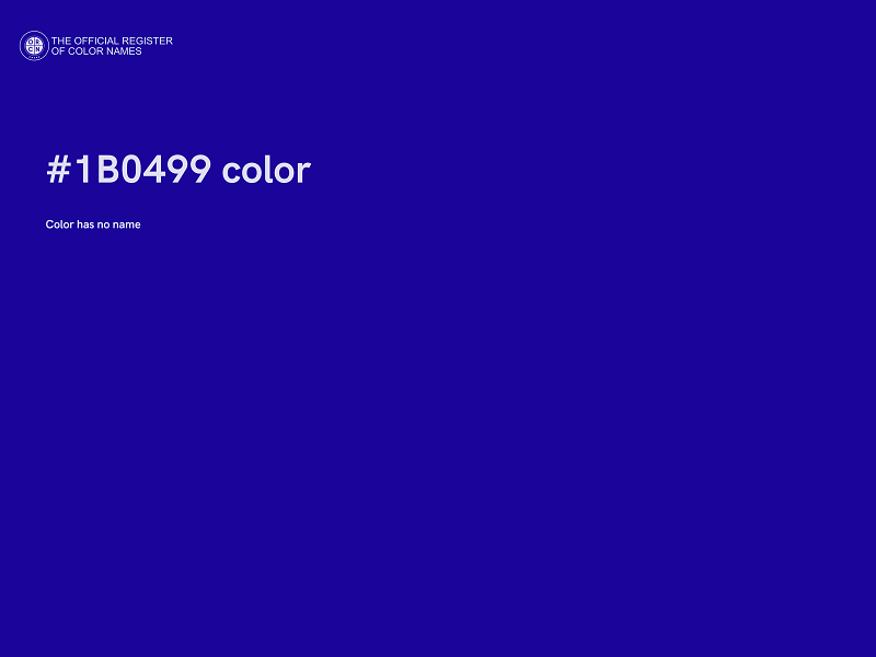 #1B0499 color image