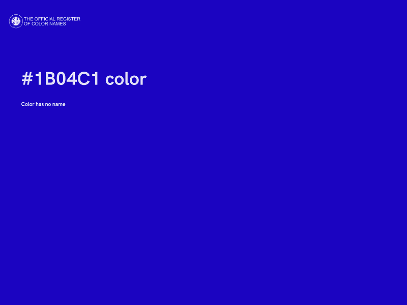 #1B04C1 color image