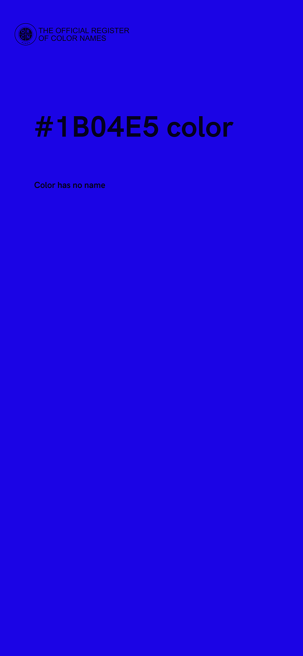 #1B04E5 color image