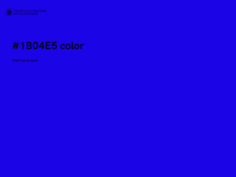 #1B04E5 color image