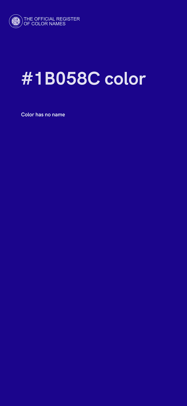 #1B058C color image