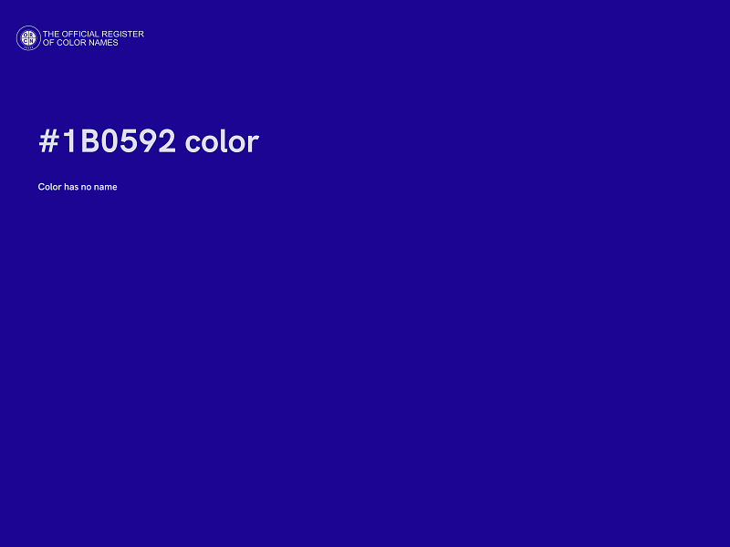 #1B0592 color image