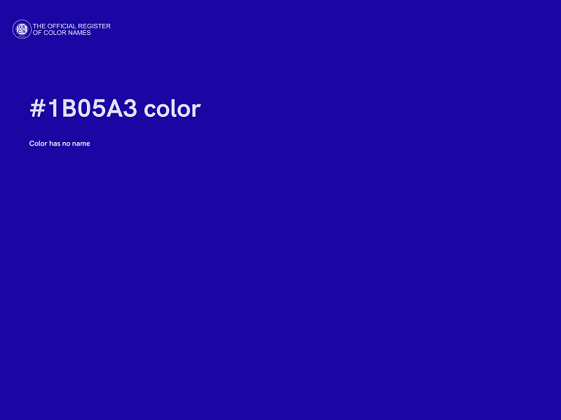 #1B05A3 color image