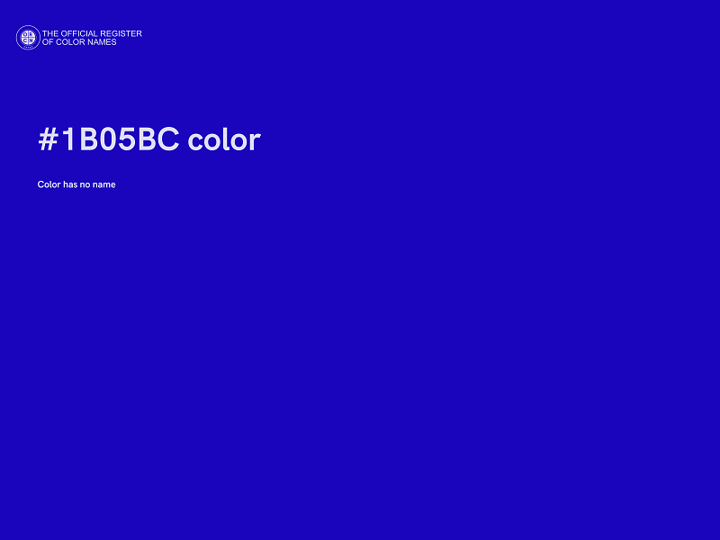 #1B05BC color image