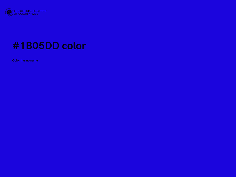 #1B05DD color image