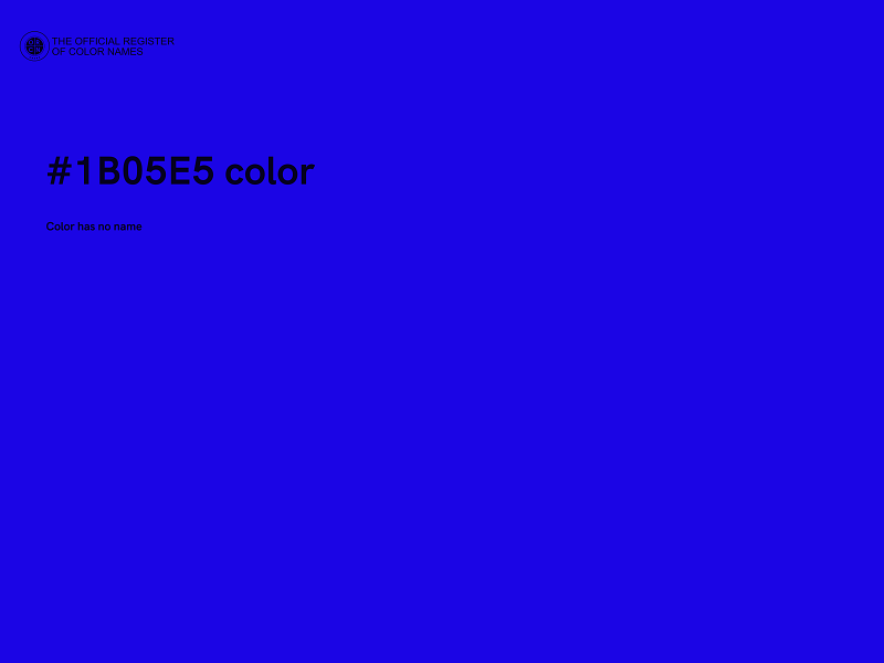 #1B05E5 color image
