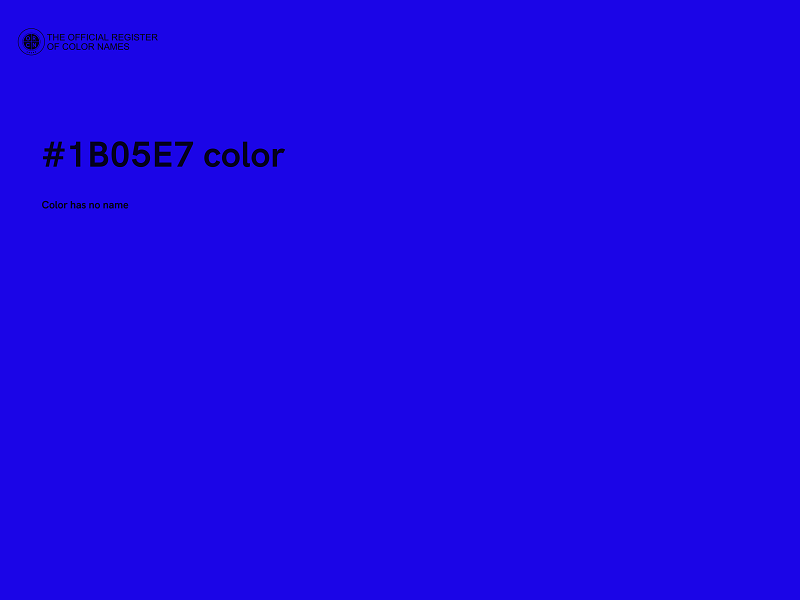 #1B05E7 color image