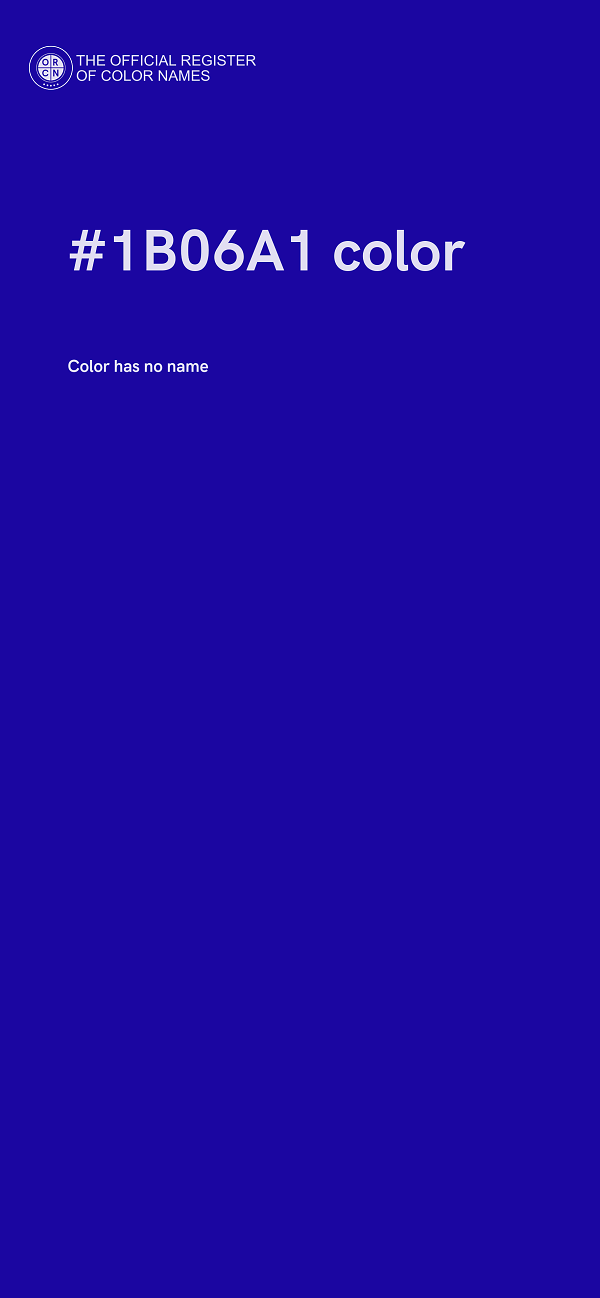 #1B06A1 color image