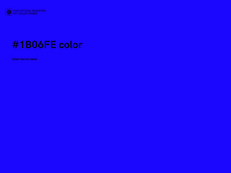#1B06FE color image