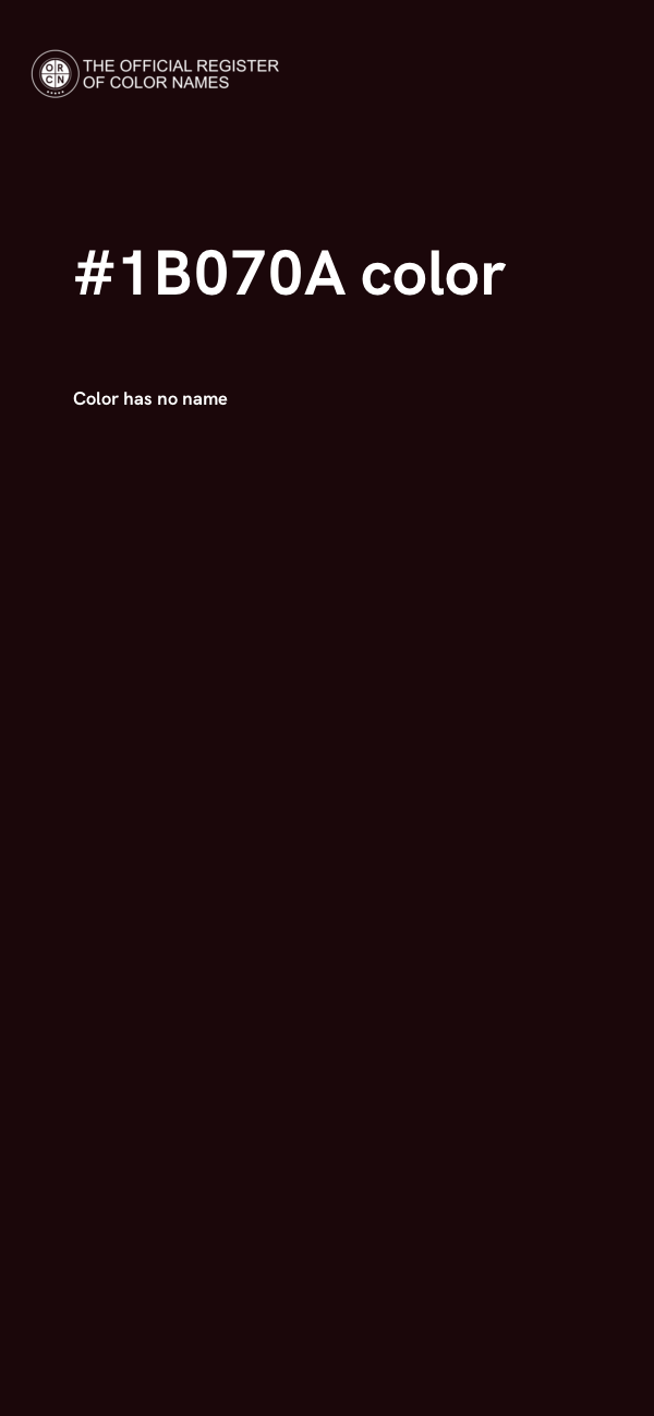 #1B070A color image