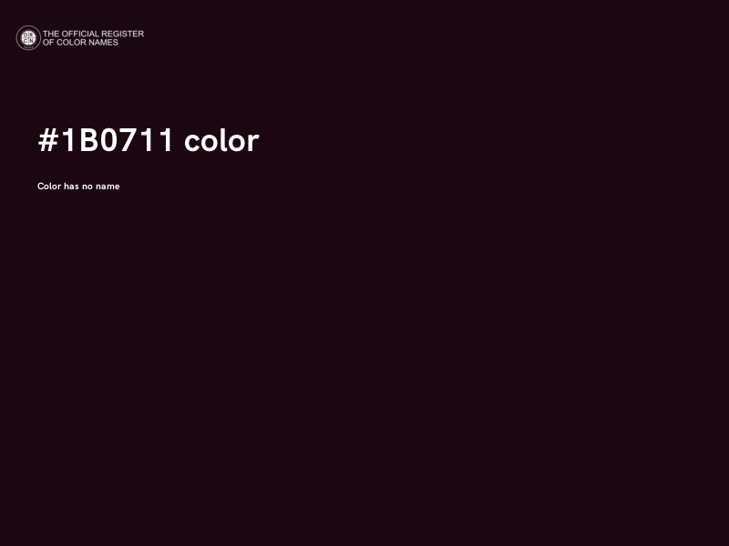 #1B0711 color image