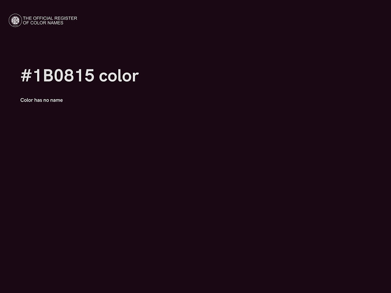 #1B0815 color image