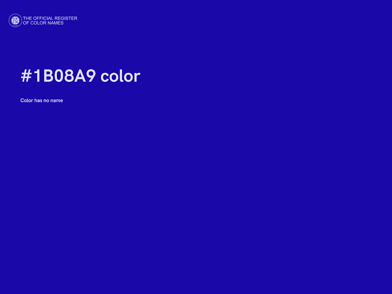 #1B08A9 color image