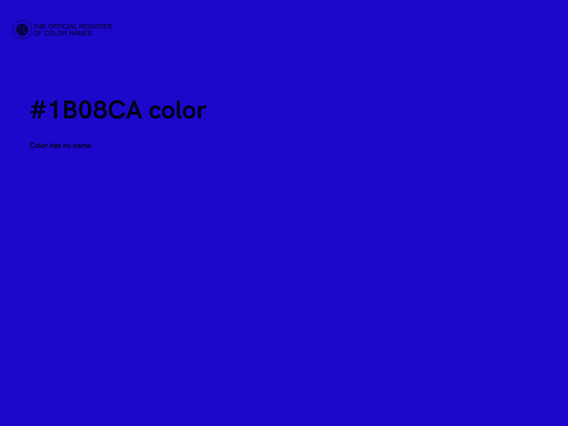 #1B08CA color image