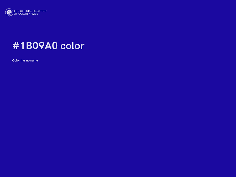#1B09A0 color image