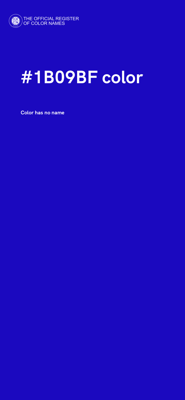 #1B09BF color image