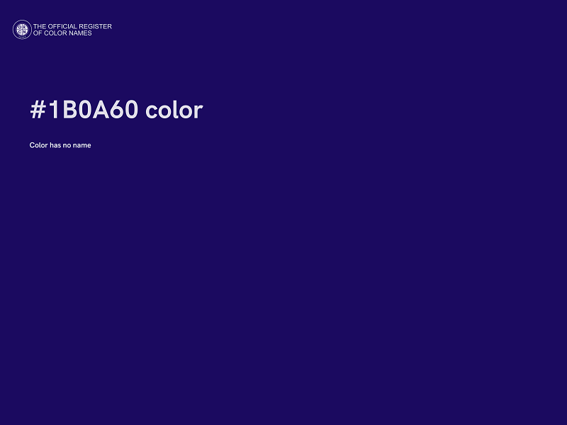 #1B0A60 color image