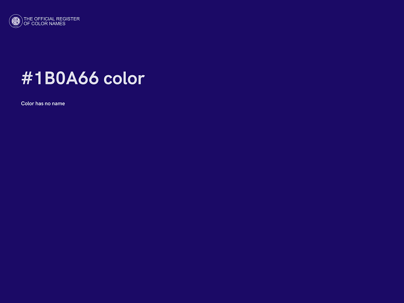 #1B0A66 color image