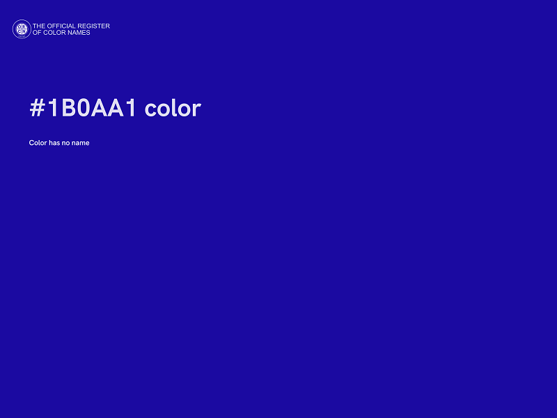 #1B0AA1 color image