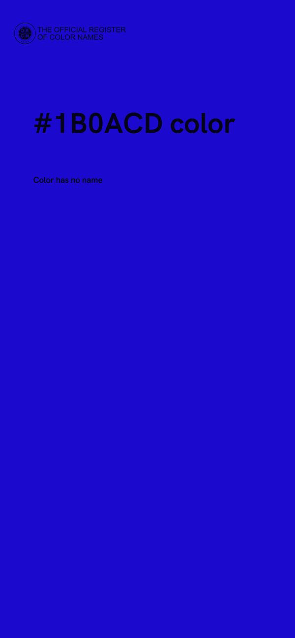 #1B0ACD color image