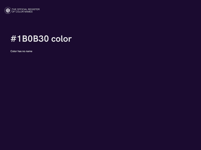 #1B0B30 color image
